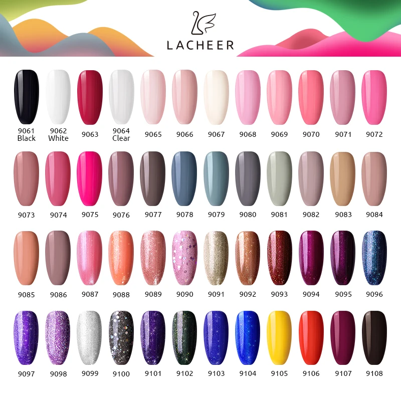 Lacheer 6 шт. серый цвет серии лак для ногтей УФ-гель набор длительный УФ лаковое