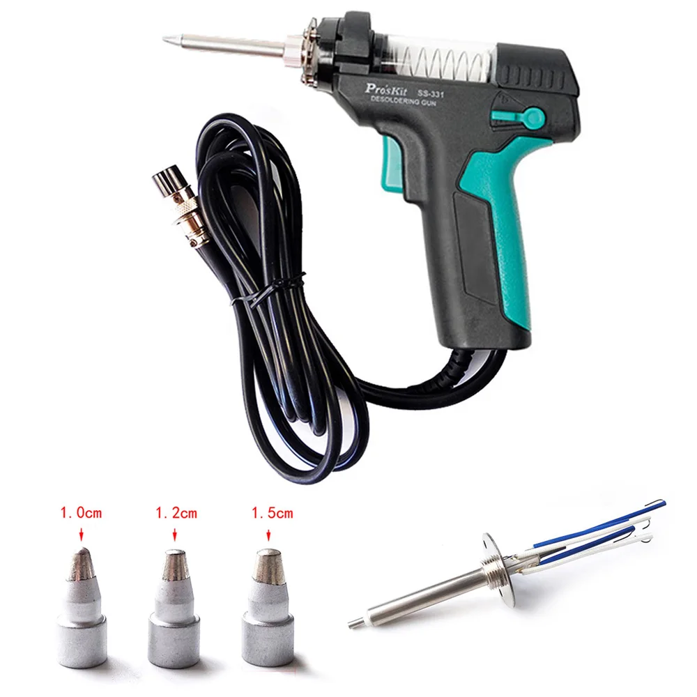 Pro'sKit SS-331H цифровой электрический насос для распайки аксессуары пистолет для распайки фильтра всасывающее сопло керамический нагреватель замена