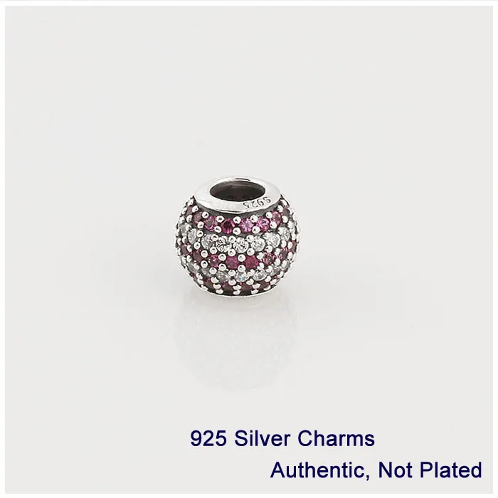 Браслеты и ожерелья из серебра 925 пробы с красным хрустальным шариком | Украшения