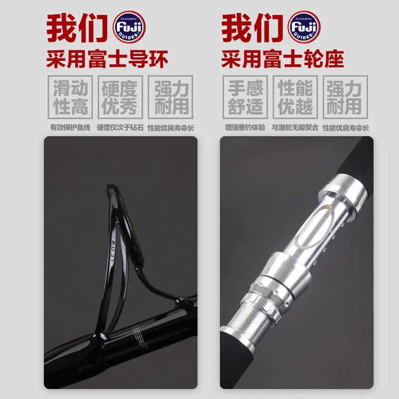 Lurekiller Fuji Guide GT POPPING ROD 2 3 м секционная карбоновая удочка для Поппера морской