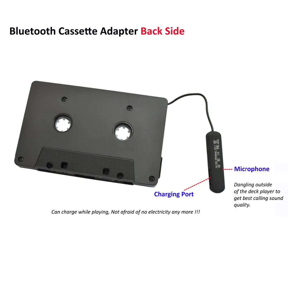 Многофункциональный автомобильный Bluetooth Кассетный адаптер V4.1 музыкальный