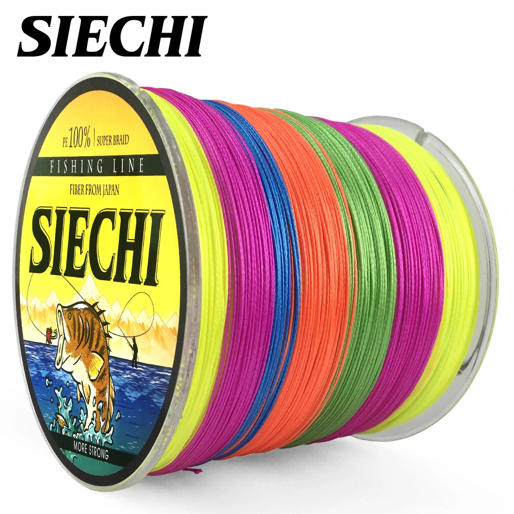 SIECHI 20LB 88LB 500 м 100% PE Extreme 8 жил плетеная леска для морской рыбалки в соленой