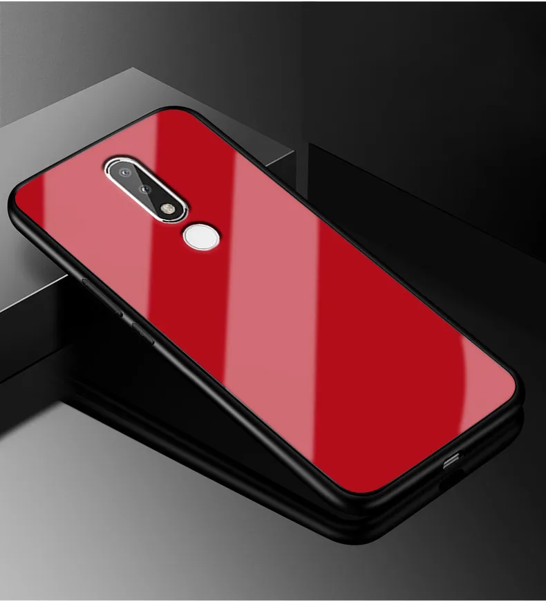 Для Nokia 5,1 Plus чехол X5 PC пластиковый чехол из закаленного стекла для телефона черный ТПУ бампер чехол для Nokia 5,1 Plus чехол для Nokia X5 X 5