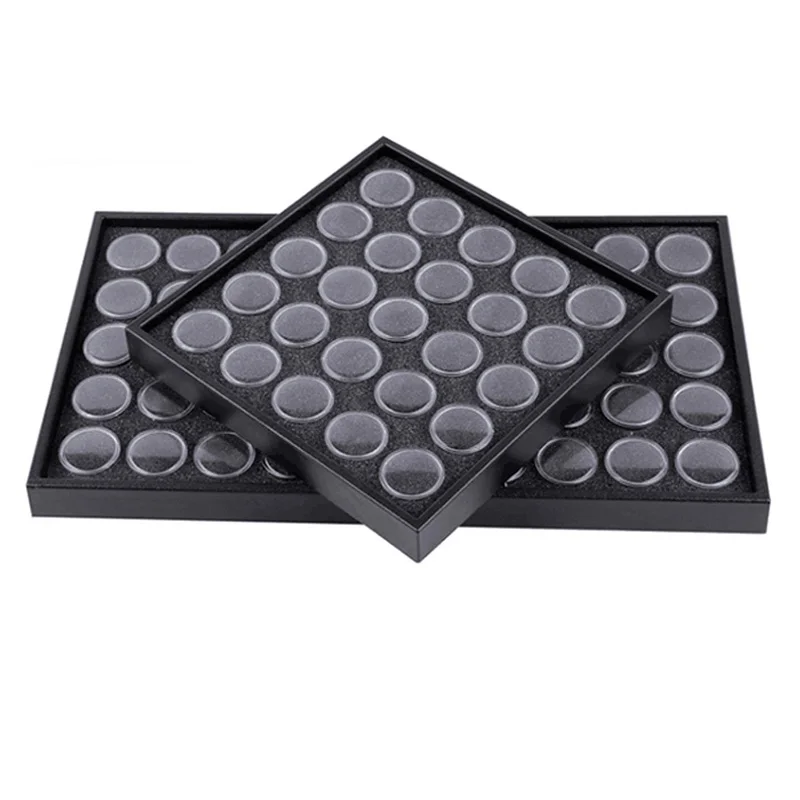 50 горшков/Набор для дизайна ногтей коробка демонстрации ювелирных изделий