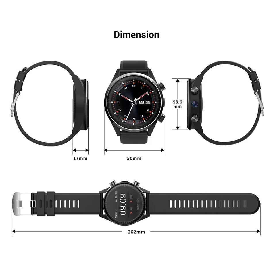 KingWear KC05 Pro 4G Smartwatch телефон Android 7 1 OS MTK6739 четырехъядерный 25 ГГц процессор 3 Гб RAM + 32