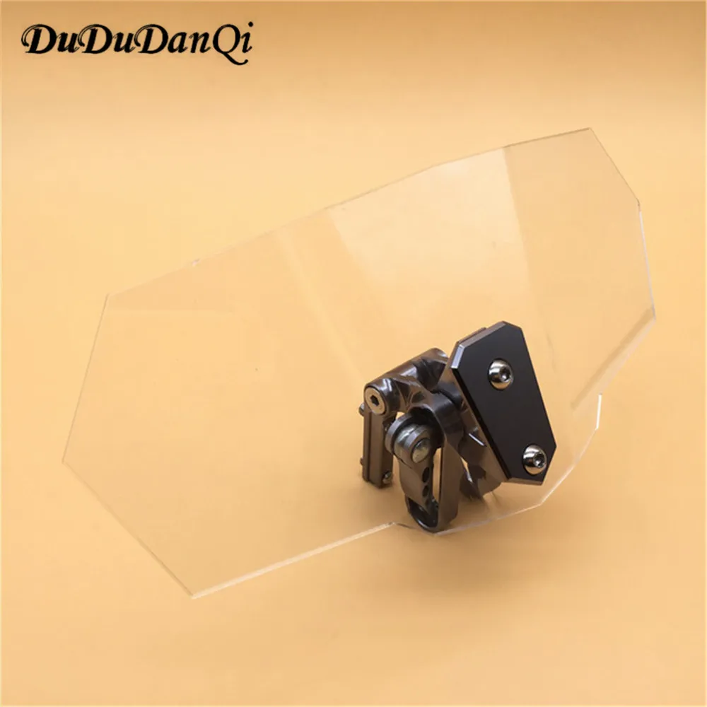 Universal Smoke Upper Outer Windshield Air Wind Deflectors Windscreen Bracket Set Adjustable for Motorcycle | Автомобили и