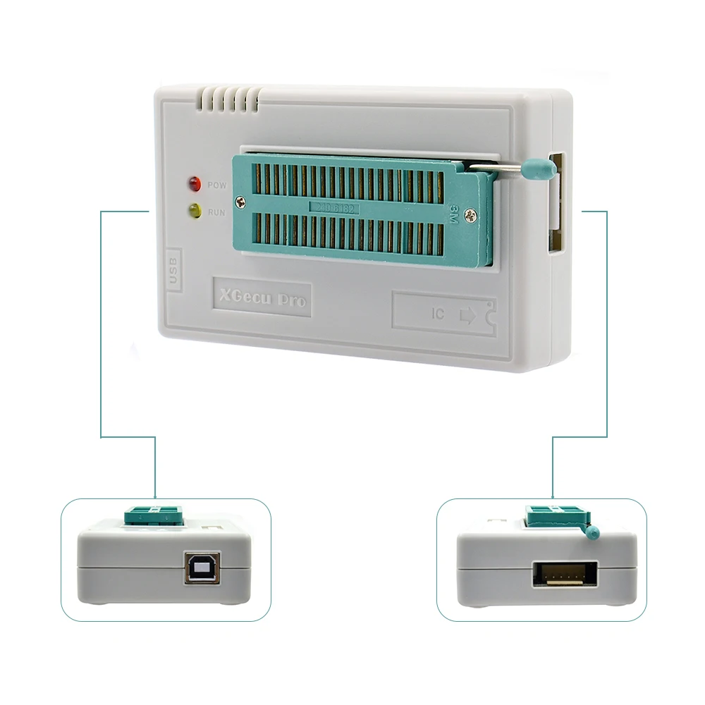Оригинальный TL866II tl866ii плюс программист + 25 разъем адаптера зажим SOP8 1 8 V nand flash 24 93