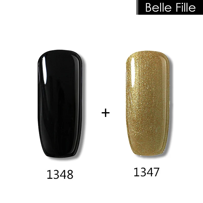Belle Fille 2 шт./лот 15 мл УФ гель для ногтей 10 Гель лак полировки красный Vernis