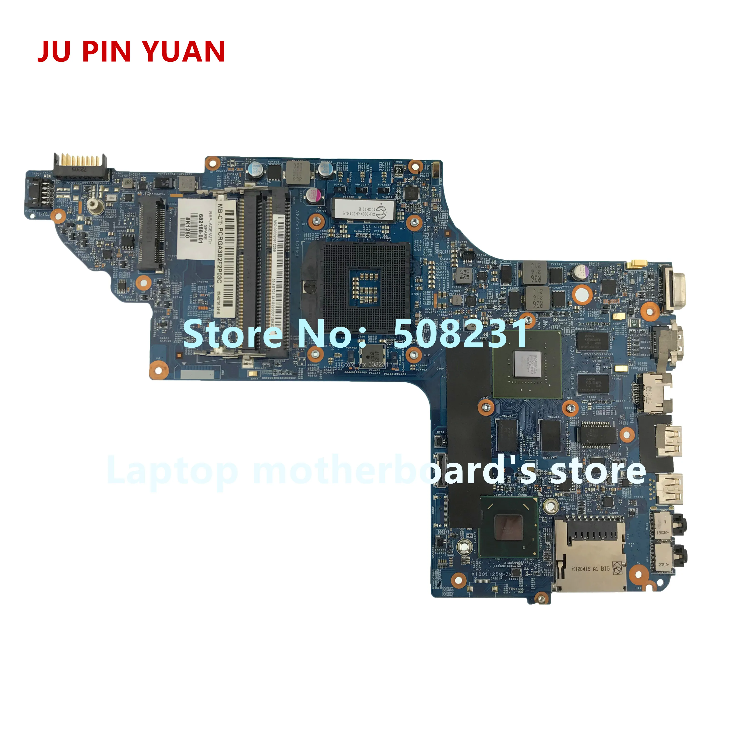 Ju pin yuan 915468-601 915468-001 аккумулятор большой емкости DAG37DMBAD0 материнская плата для ноутбука для женщин, hp ноутбук 17-W 17-AB Тетрадь ПК 1050 2 Гб i5-7300