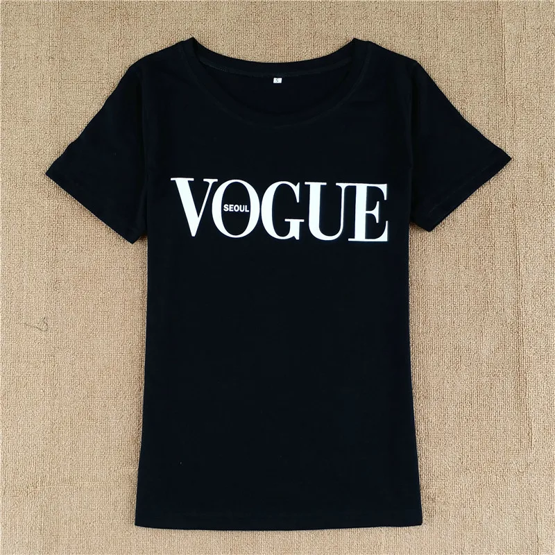 Hirsionsan 2019 летняя футболка для женщин Harajuku VOGUE печатные футболки с коротким рукавом