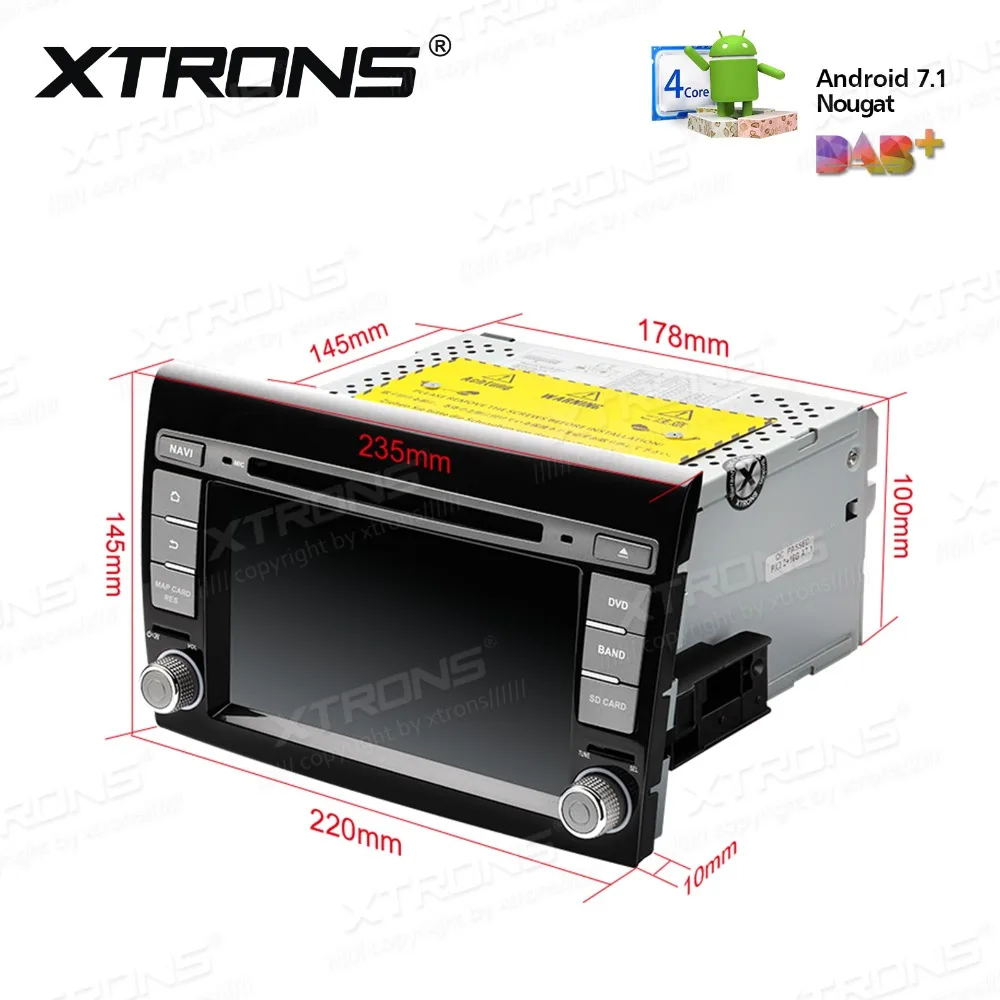 XTRONS 2 Din 7 &quotAndroid 1 Радио Стерео Автомобильный GPS DVD плеер для FIAT BRAVO 198 2007 2008 2009 2010 2011