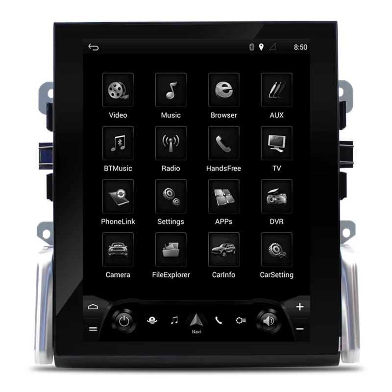 Автомобильная Мультимедийная система Tesla с вертикальным экраном 10 4 дюйма Android