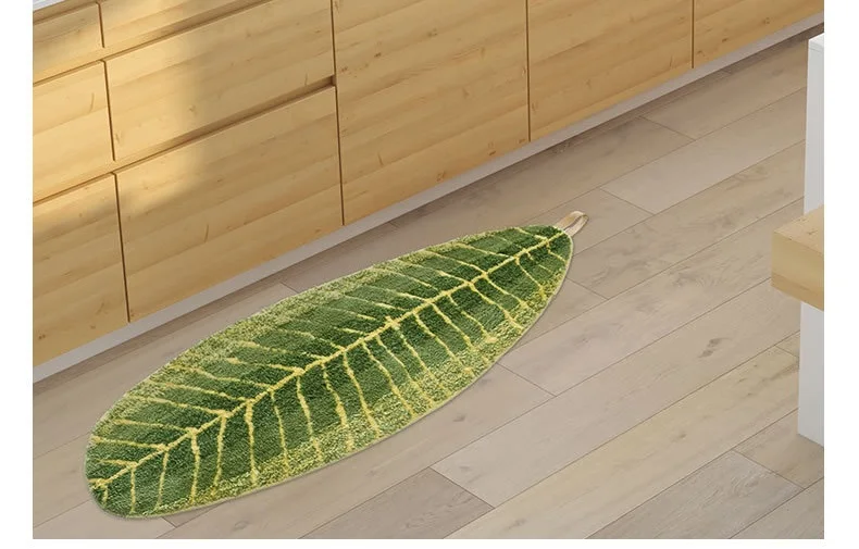 2018 новый высококачественный удобный большой зеленый коврик в форме листа