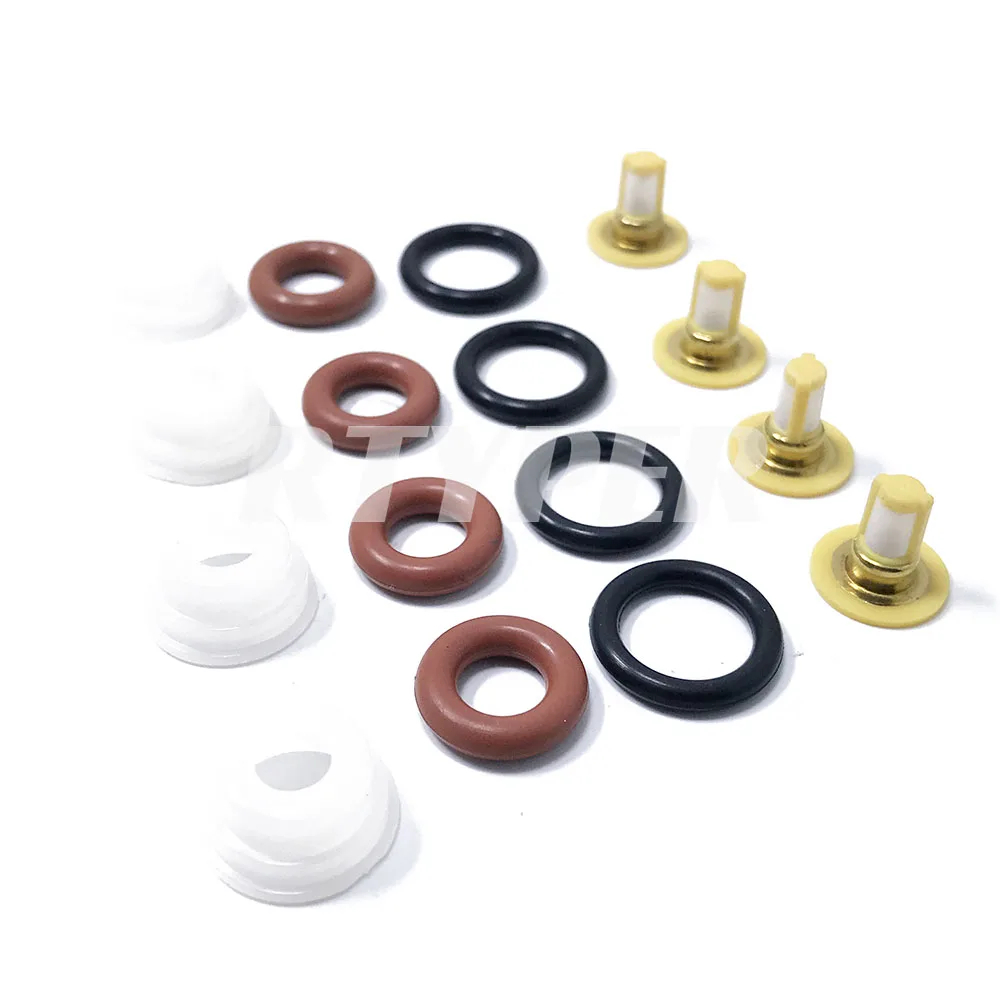 Четыре набора комплектов для ремонта инжектора микро-фильтр черная пластиковая