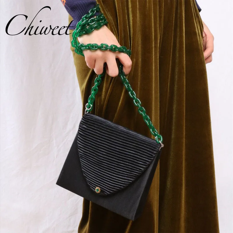 Дизайнерская брендовая акриловая толстая цепочка женские сумки роскошные