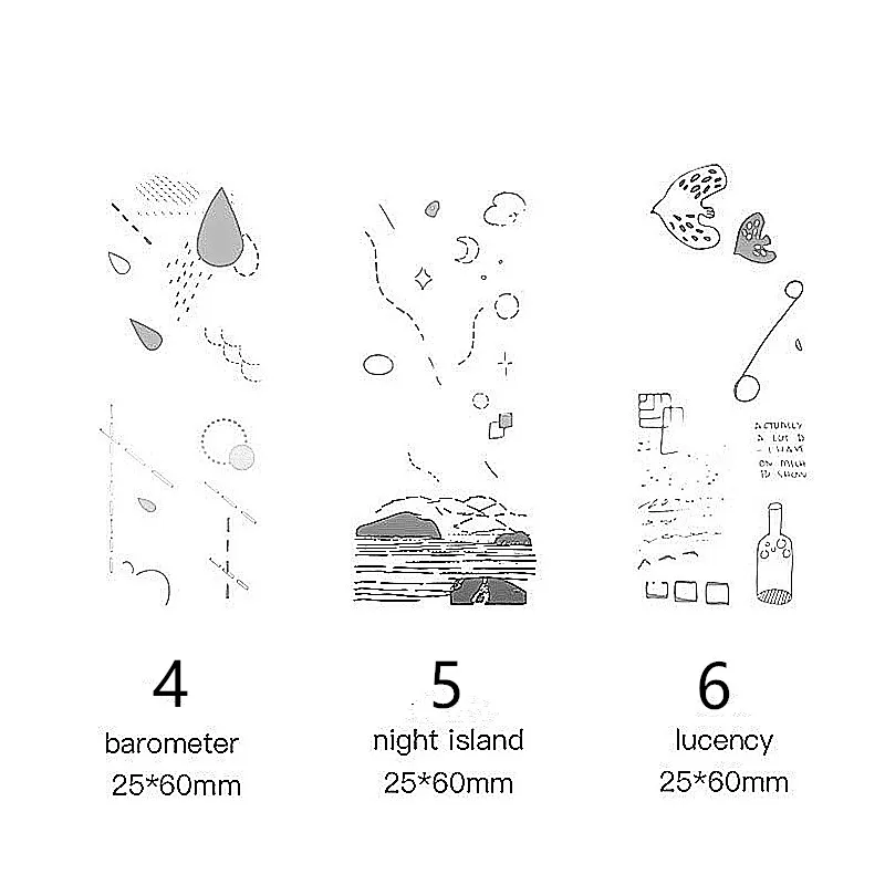6 шт./компл. деревянные штампы натуральный Винтаж корабль деревянная резиновая