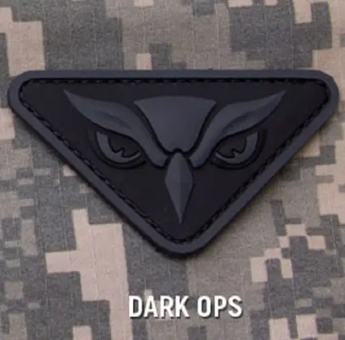 Значок из ПВХ с глазами головы совы Резиновый значок ISAF MILSPEC OPS тактическая