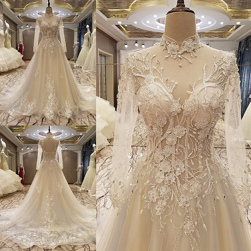 LS74568 Платье вечернего платья способа официально новое длиннее платье венчания