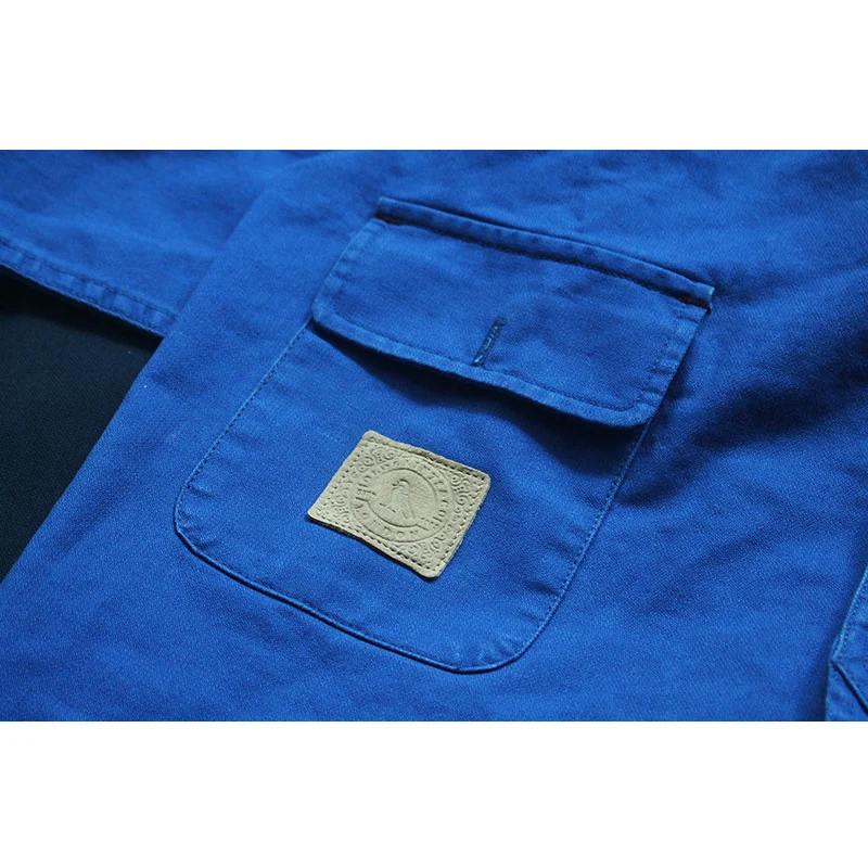 Мужские рубашки повседневное Slim Fit Cargo Camisa Masculina рубашка платье Ropa Hombre Old Saints