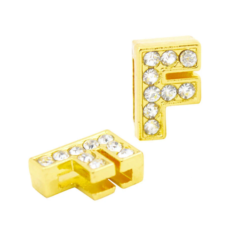 8 мм золотые слайды с надписями Φ вы можете выбрать все буквы (20 шт./лот) подходят