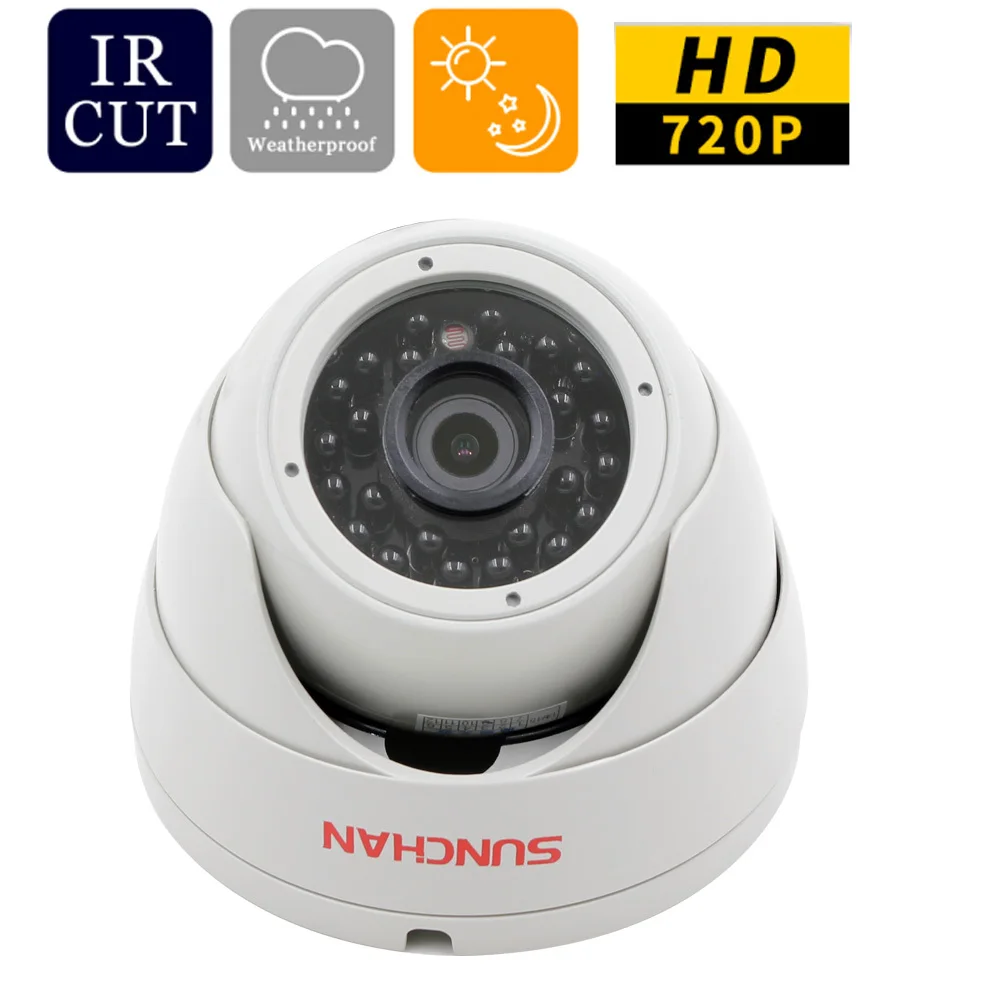 SUNCHAN AHD 1/4 CMOS 3 6 мм 1200TVL cctv объектив Крытая купольная видеокамера с высоким