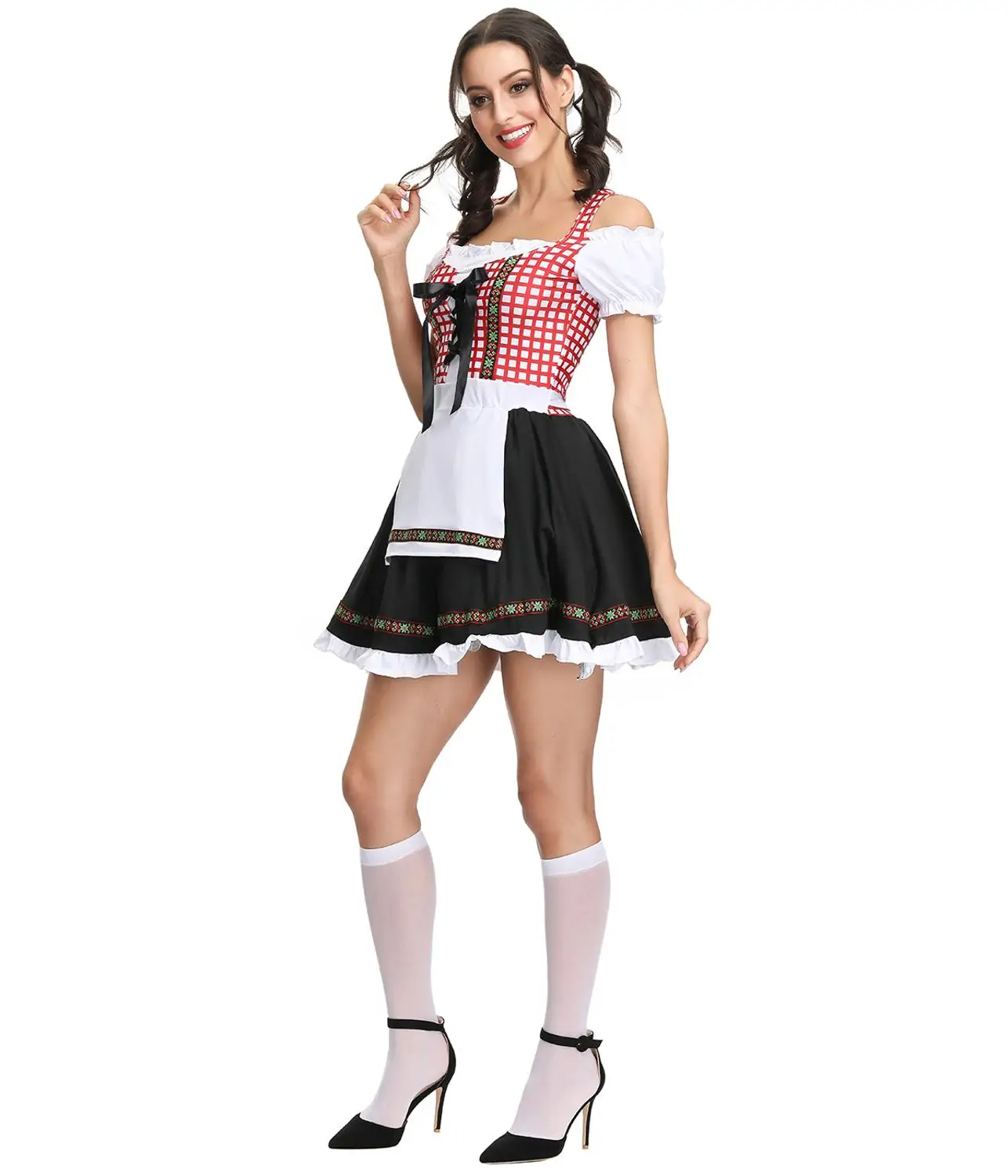 Женский Костюм Dirndl Oktoberfest немецкая девка костюм для девочек девочек|Праздничные