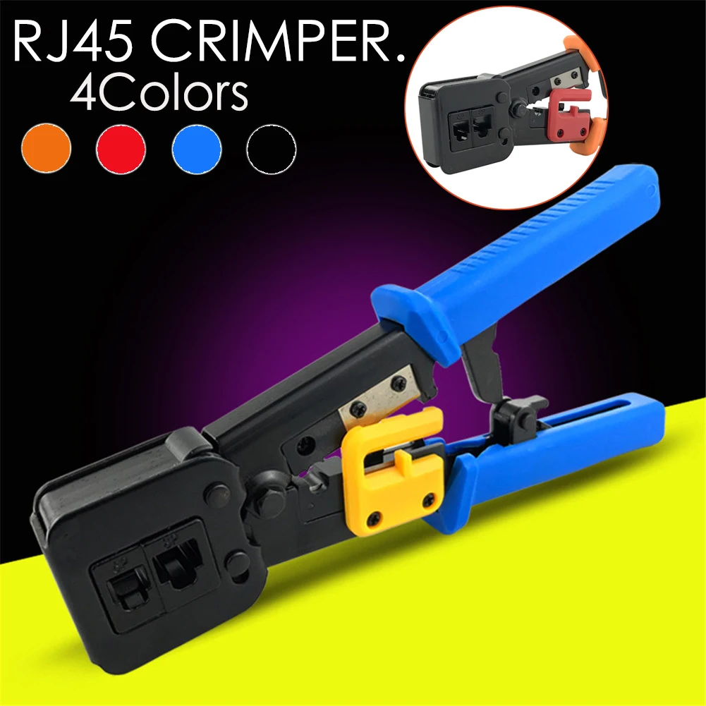 EZ Rj45 Щипцы Ручной сетевые инструменты Клещи Rj12 Cat5 Cat6 8p8c для зачистки кабеля нажав Клещи Щипцы клип многофункциональные плоскогубцы