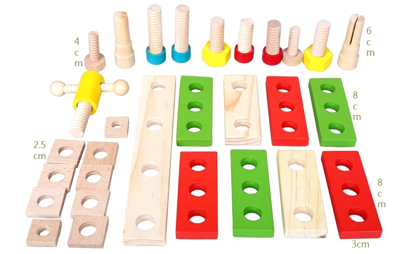 Mylb новый дом детский деревянный ящик для инструментов сервис имитационная