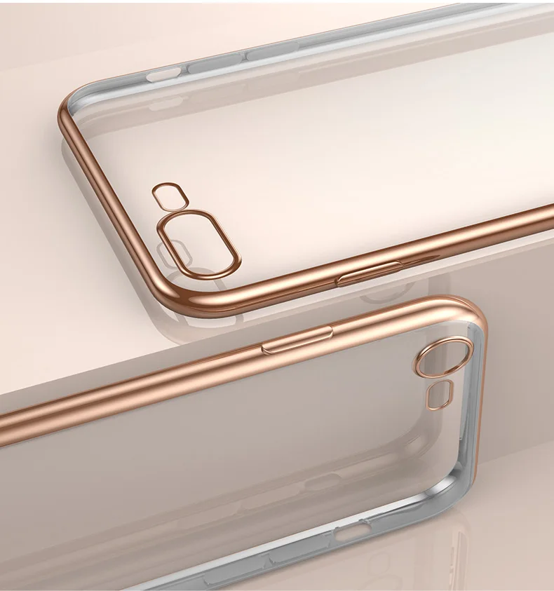 Роскошный обшивка прозрачный мягкий кремний чехол для телефона для iPhone 6 s 6S 7 7S iPhone 8 Plus X 10 11 Pro XR XS Max 5 5S 5SE Тонкий чехол