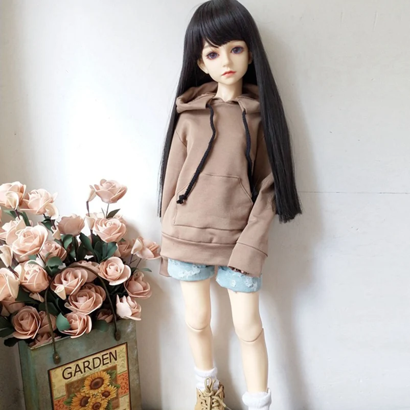 1/6, 1/4, 1/3, BJD, SD Одежда для куклы, толстовка с капюшоном, джинсовые шорты для кукол, аксессуары, повседневная одежда, модная одежда, наряды