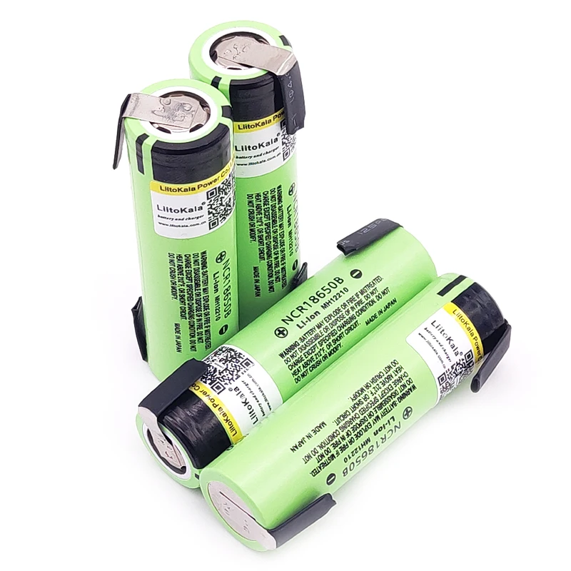 LiitoKala новая Оригинальная NCR18650B 3,7 V 3400mAh 18650 перезаряжаемая литиевая батарея для батареи+ DIY никелевая деталь