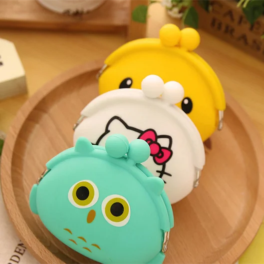 1 шт./лот сумка для монет с милым мультяшным животным дизайном карамельного цвета