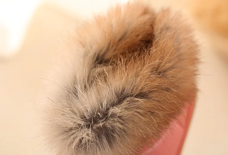 Wholesale 2018 Children's NEW Real Rabbit Fur Ankle Snow Boots EU21-30 Kids Shoes Girls Warm Plush Waterproof Winter Soft | Детская