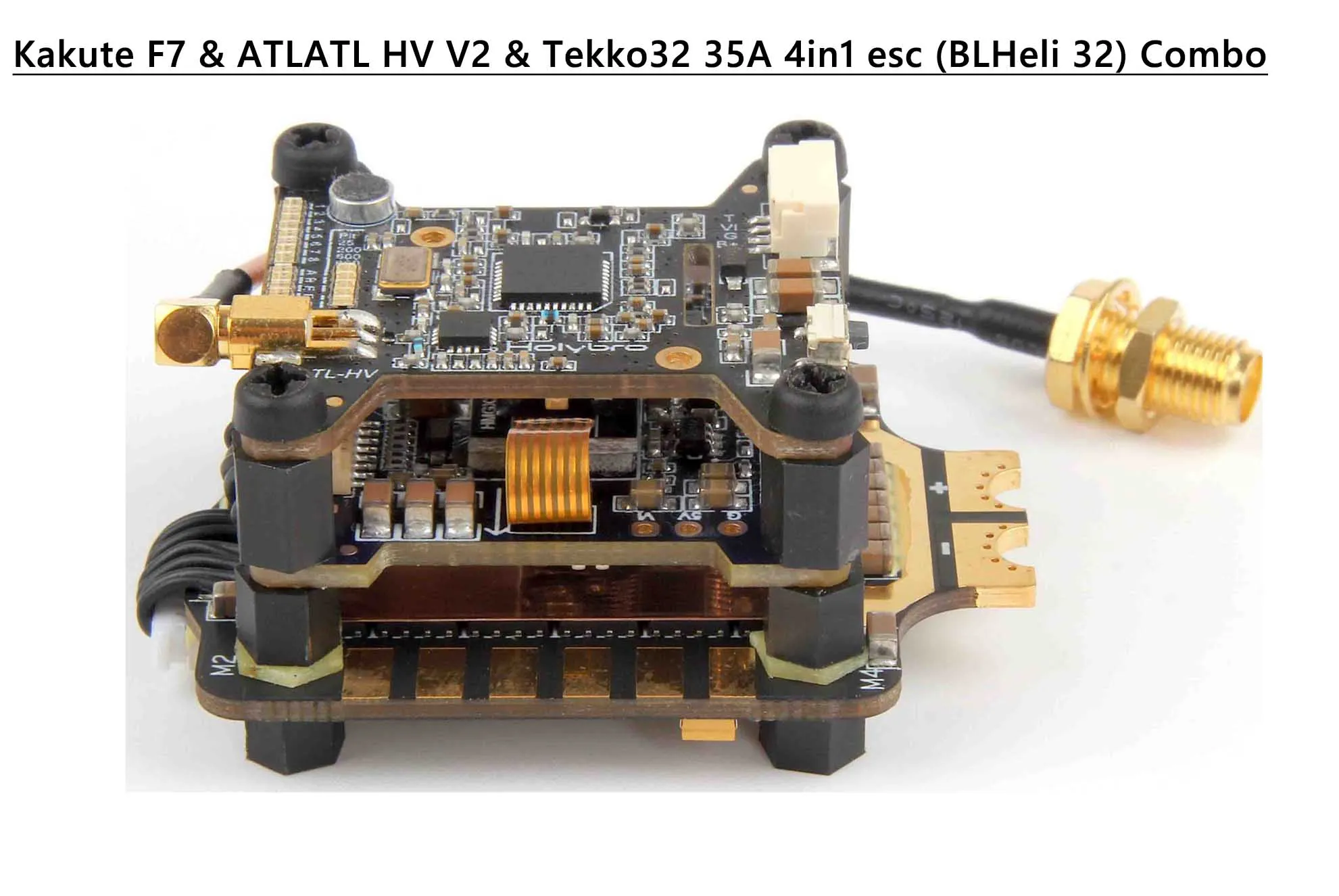Holybro Kakute F7 V1.5 FC и Holybro Atlatl HV V2 5,8G/видеопередатчиком и Holybro Tekko32 4-в-1 35A ESC комбо для FPV RC - Цвет: F7 V1.5 35A and TVX