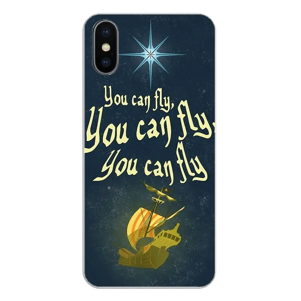 Возьмите меня в neverland Питер Пэн фильм fanart плакат силиконовый чехол для Xiaomi Redmi 4X S2