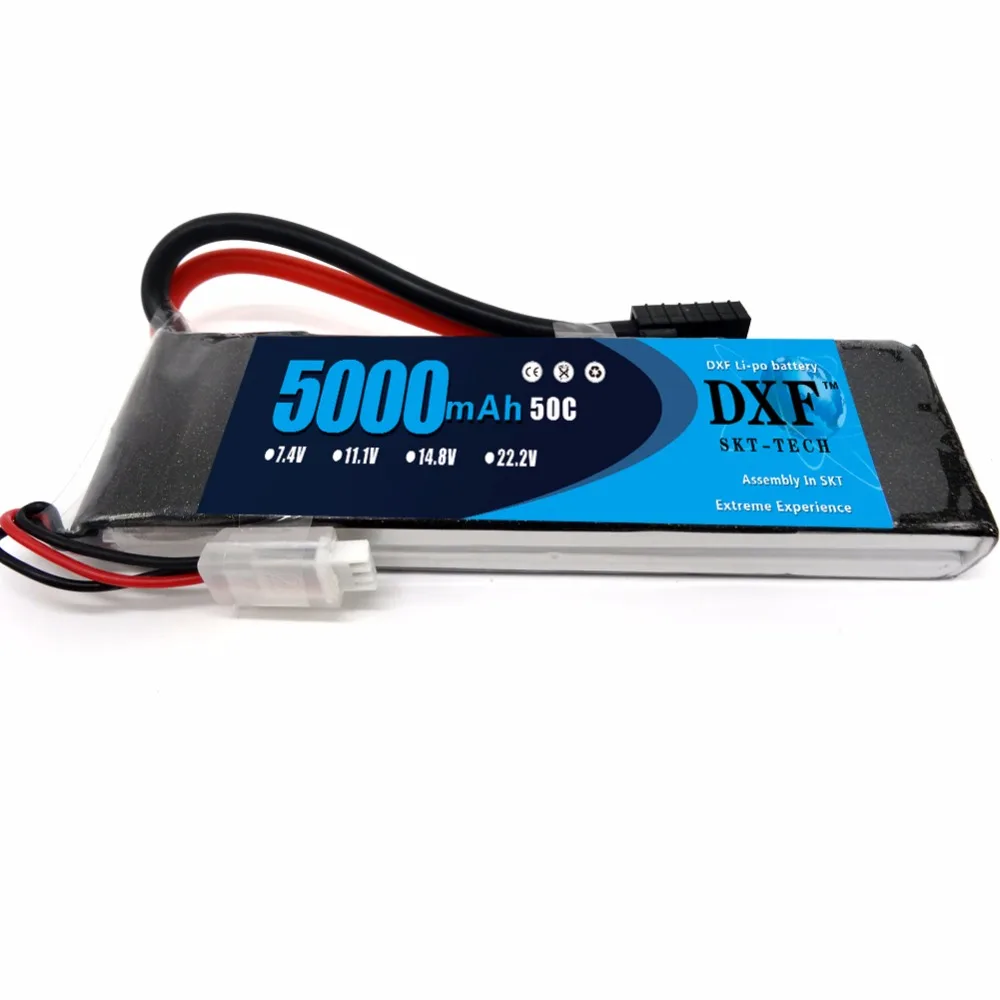 Радиоуправляемый грузовик DXF 5000 мАч 7 4 В 50C 100C 2S RC Lipo аккумулятор для