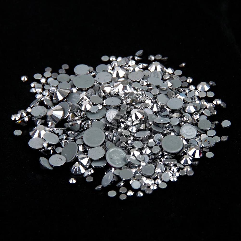 Стразы с кристаллами Лабрадора для ss6-ss30 ногтей и смешанная клеевая подложка