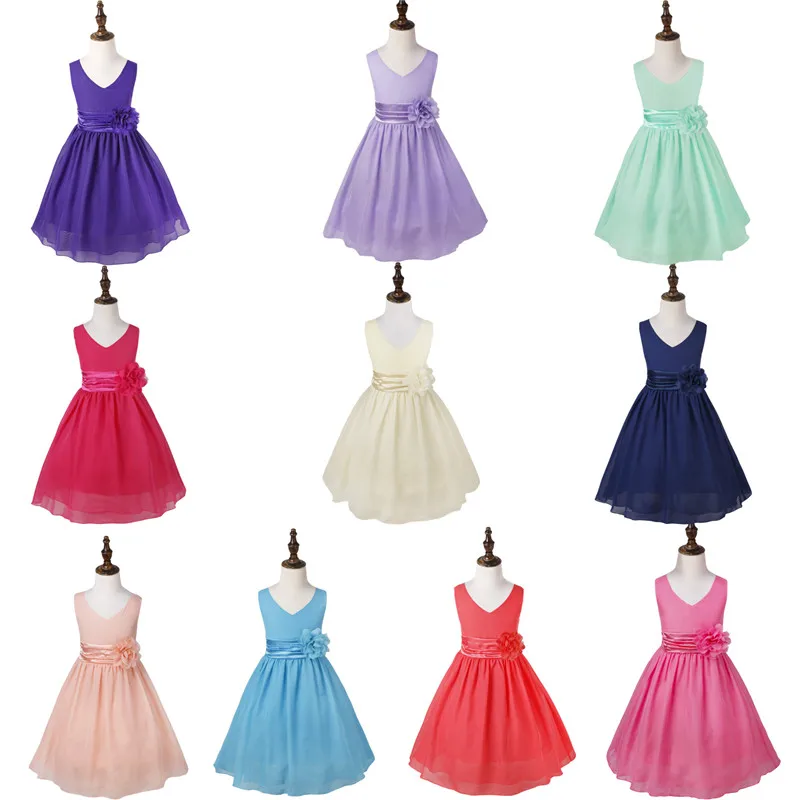 IEFiEL/Детское платье с цветочным узором для девочек Vestido свадебное принцессы