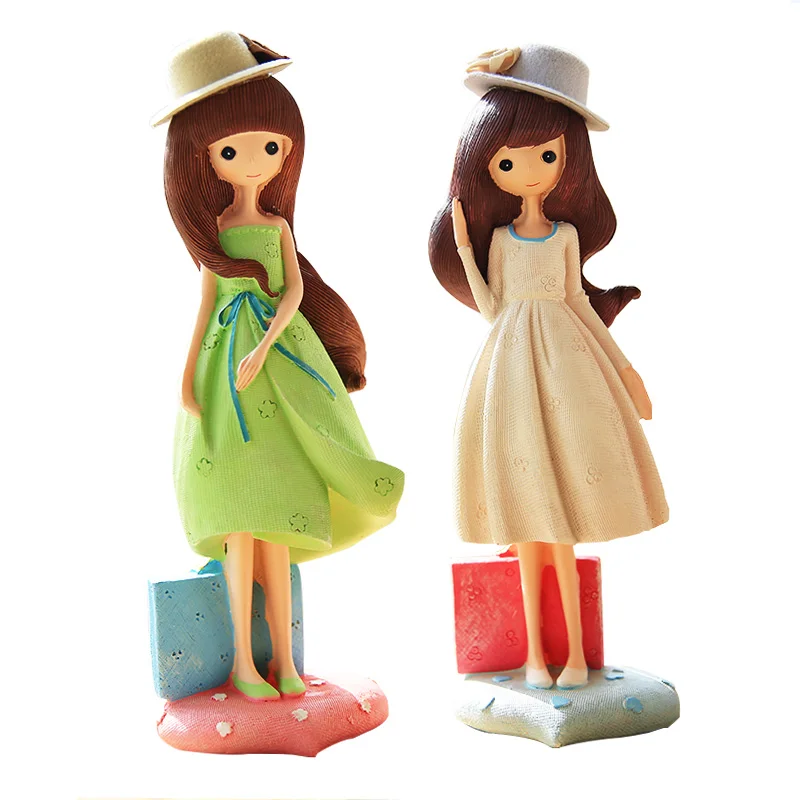 

Cute resin girl doll home decor Crafts Maiden characters Beauty Figurines resin fairy miniatures garden decoration birthday gift