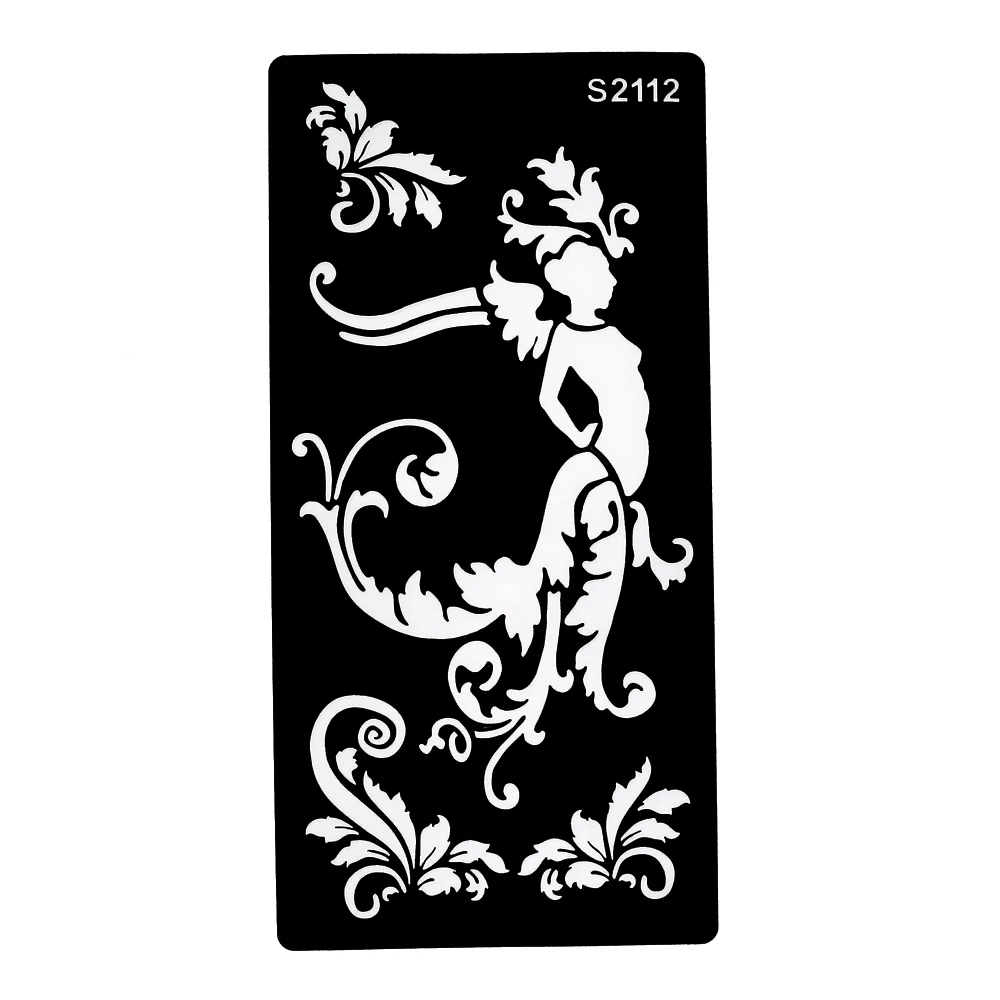 1 шт. трафарет для татуировки хной с отверстиями паста хны цветной рисунок