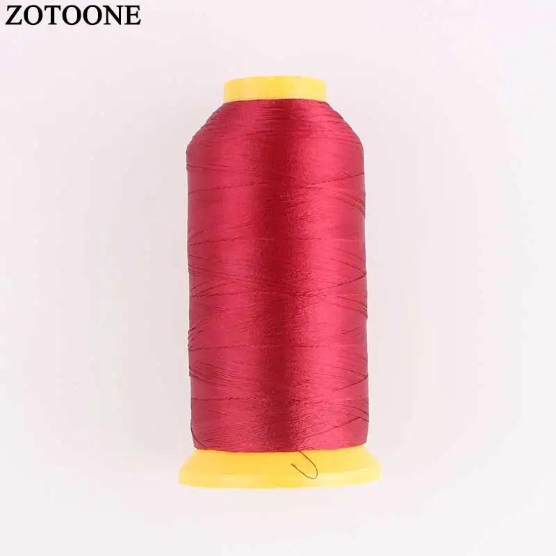 Цветная пряжа ZOTOONE нитки для вышивальной машинки рукоделия вощеные аксессуары