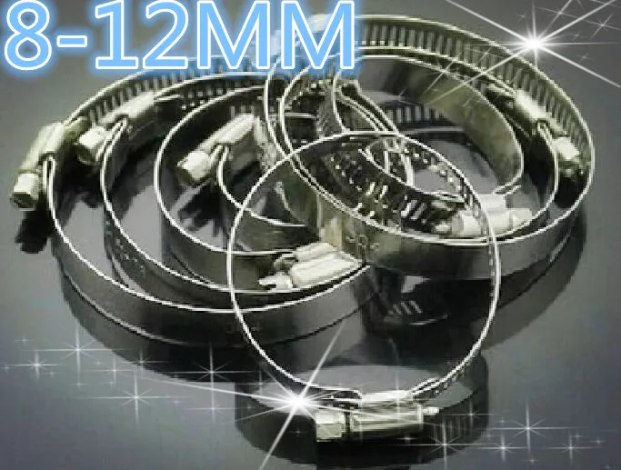 5 шт./лот K117B 8 12 мм из нержавеющей стали прочные Трубные Трубы шланг мощный зажим