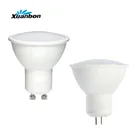 10 шт. светодиодные лампы Mr16 DC 12V 3W 5W Gu10 GU5.3 220V прожекторы SMD 5730 лампы с регулируемой яркостью для домашнего освещения белый ПК + алюминиевый настоящий ватт