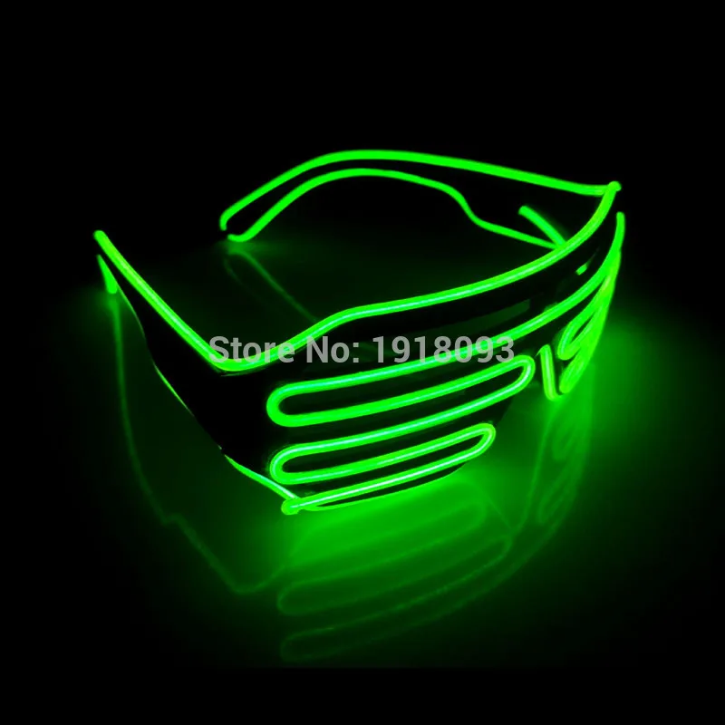 Lemon Green Новинка 100 шт/партия дизайн 10 цветов выбор звука активная Новинка освещение светодиодный Очки для рождества, фестиваля, вечерние+ Driver Драйвер - Цвет: Lemon Green
