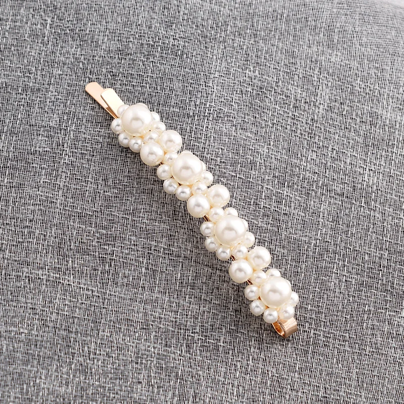 EASYA Simulated Pearl Series Hairpin Hair Accessories Elegant Crystal Wedding Headwear Clips For Bridal Girls |