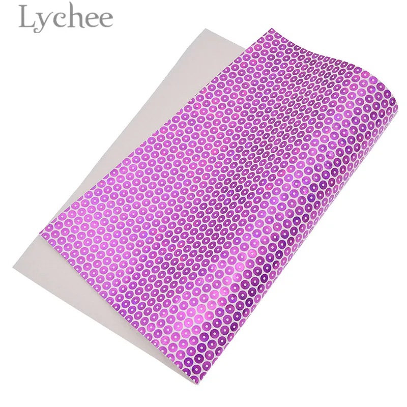 Lychee 21x29 см A4 голограмма блесток искусственная кожа ткань высокое качество