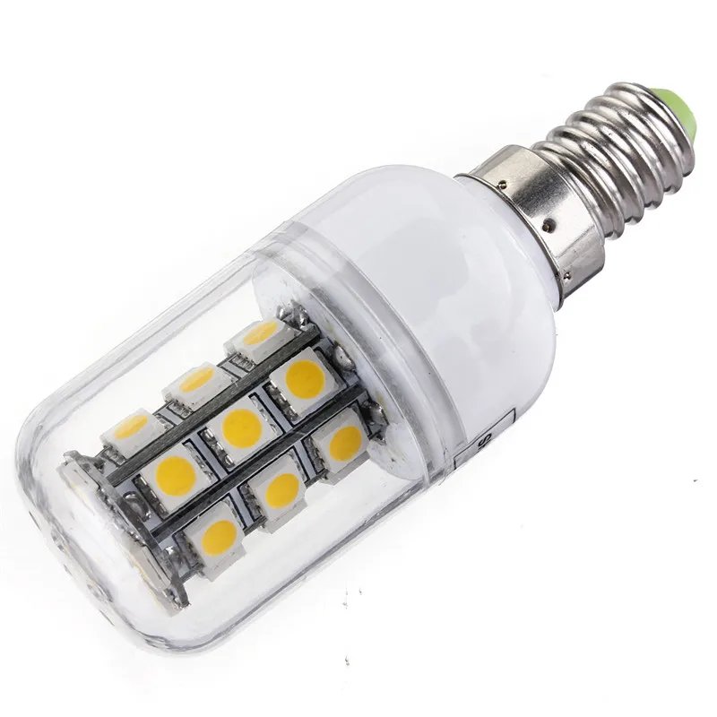 E14 энергосберегающий кукурузный светильник AC/DC12V Чистый/теплый белый 3W 350LM 27