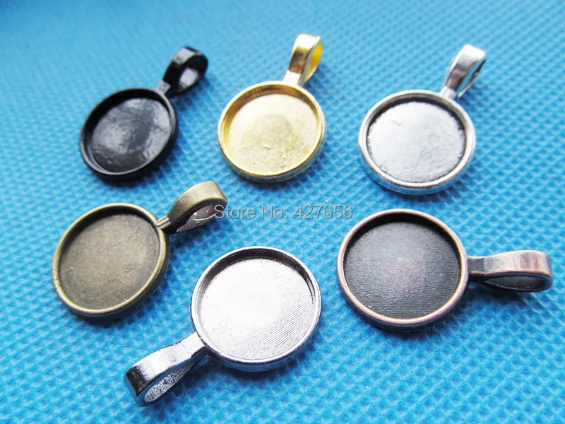 Подвеска подвеска поднос 50 шт. с круглым основанием для оправы фурнитура