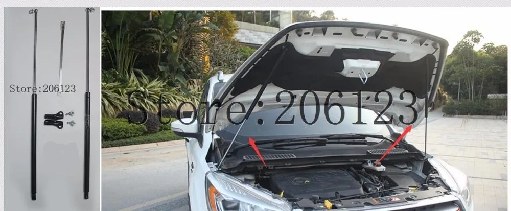 2017 2018 2019 для Ford Kuga Escape аксессуары для капота автомобиля газовая амортизационная стойка подъемник поддержка автостайлинг