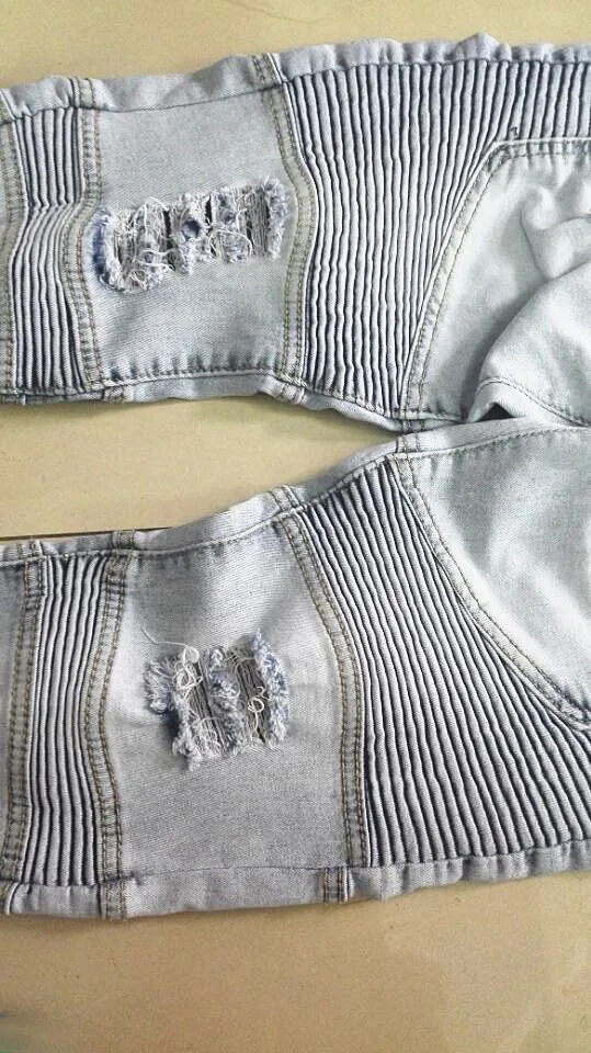 Мужские прямые брюки из денима облегающие байкерские джинсы синего черного